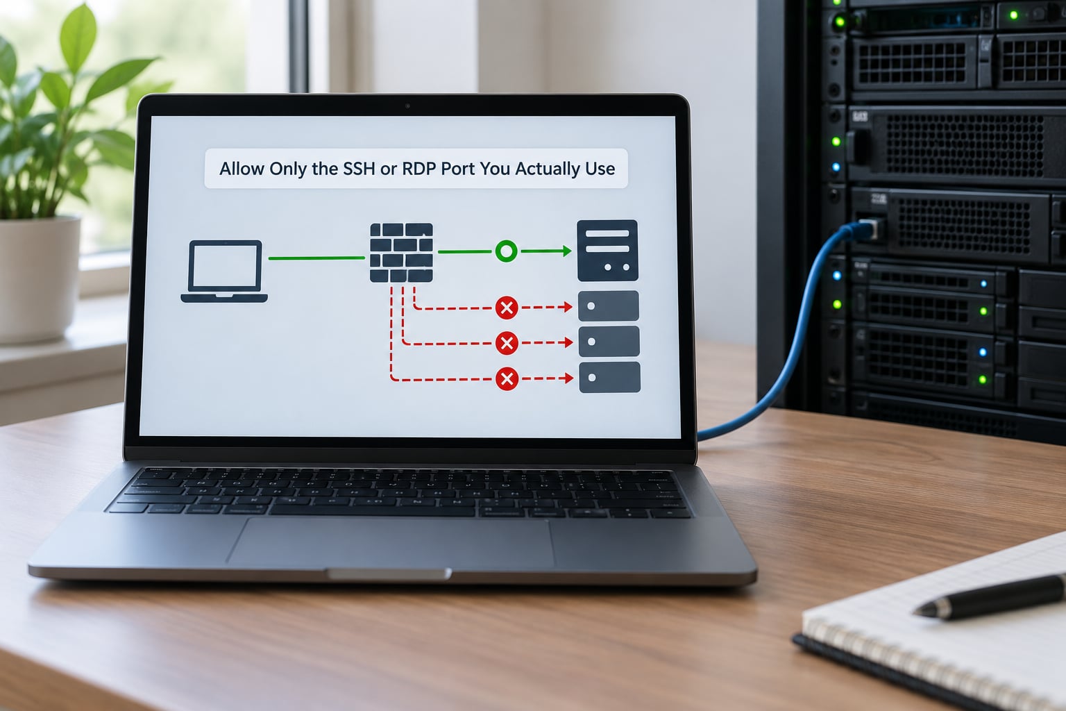 Allow Only the SSH or RDP Port You Actually Use