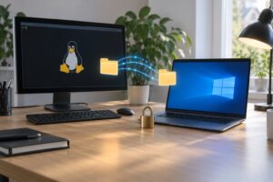 how to sync folders between linux and windows