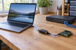 how to connect a serial device over tcp