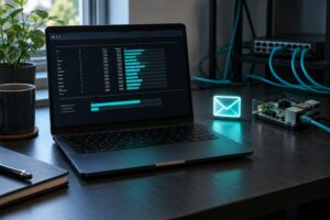 how to set up email alerts for server problems
