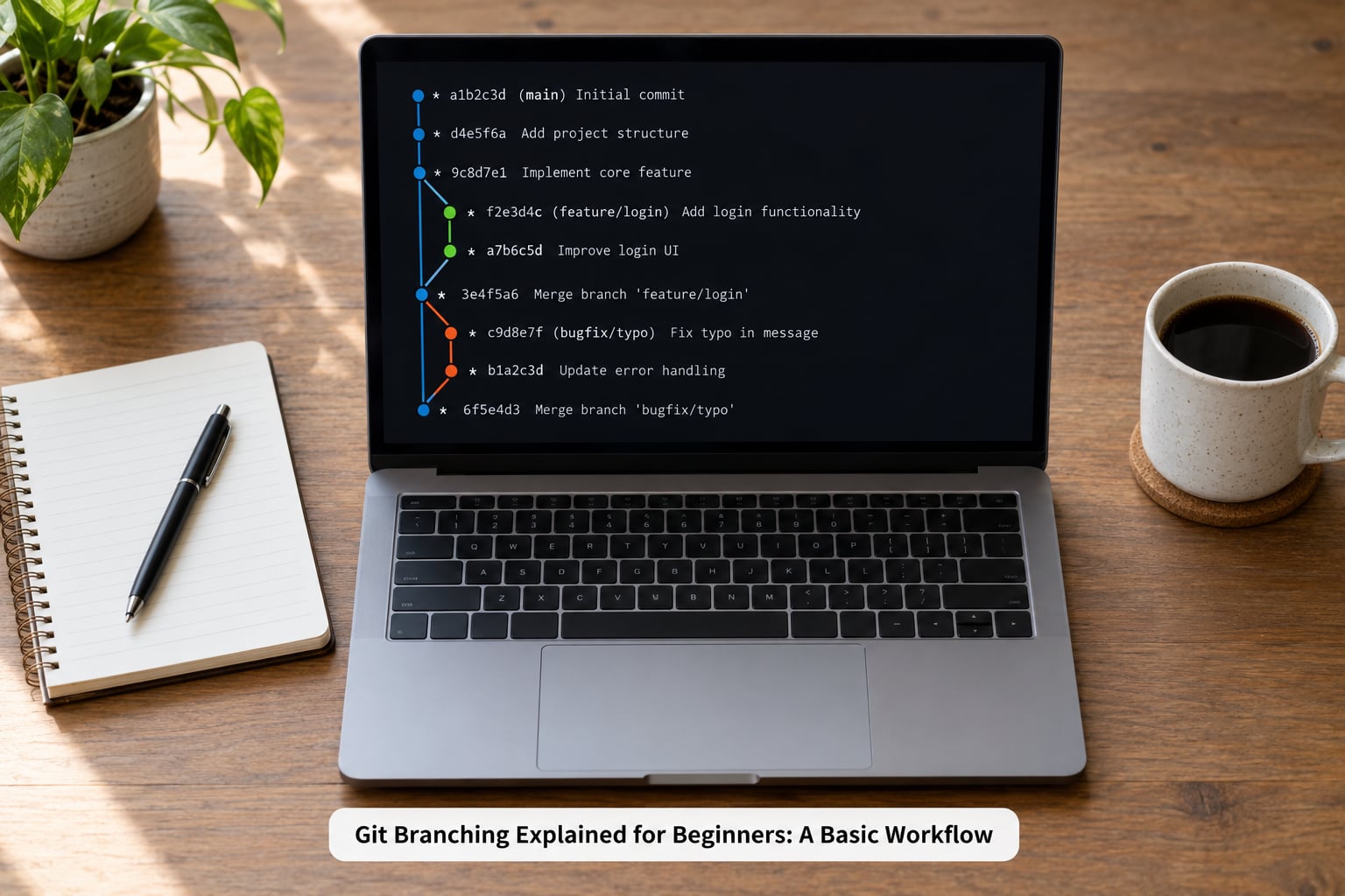 Git Branching Explained for Beginners: A Basic Workflow