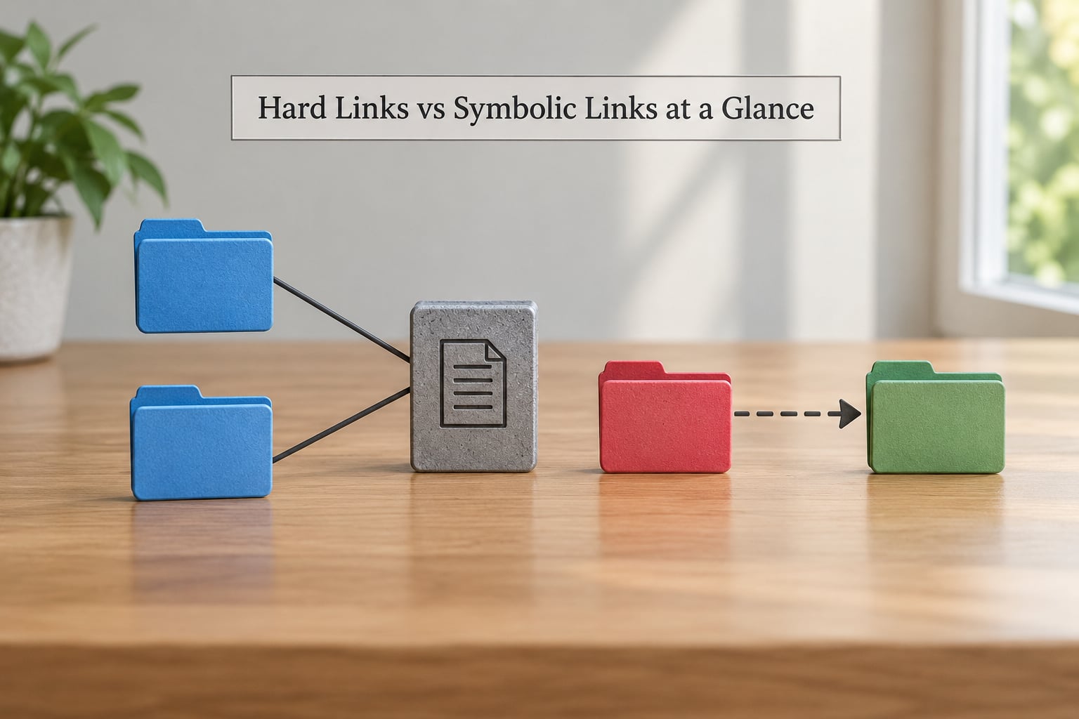 Hard Links vs Symbolic Links at a Glance