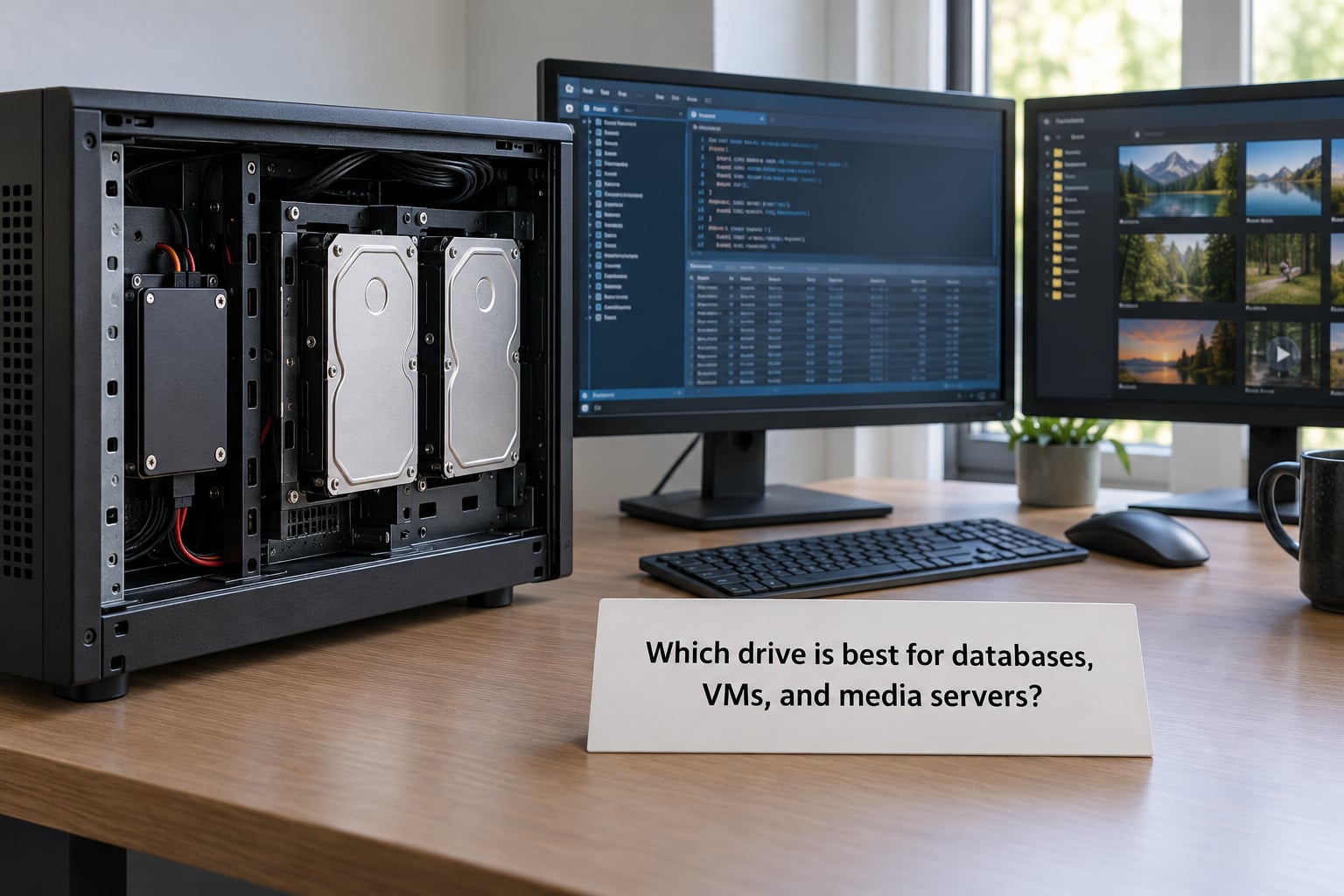Which drive is best for databases, VMs, and media servers?