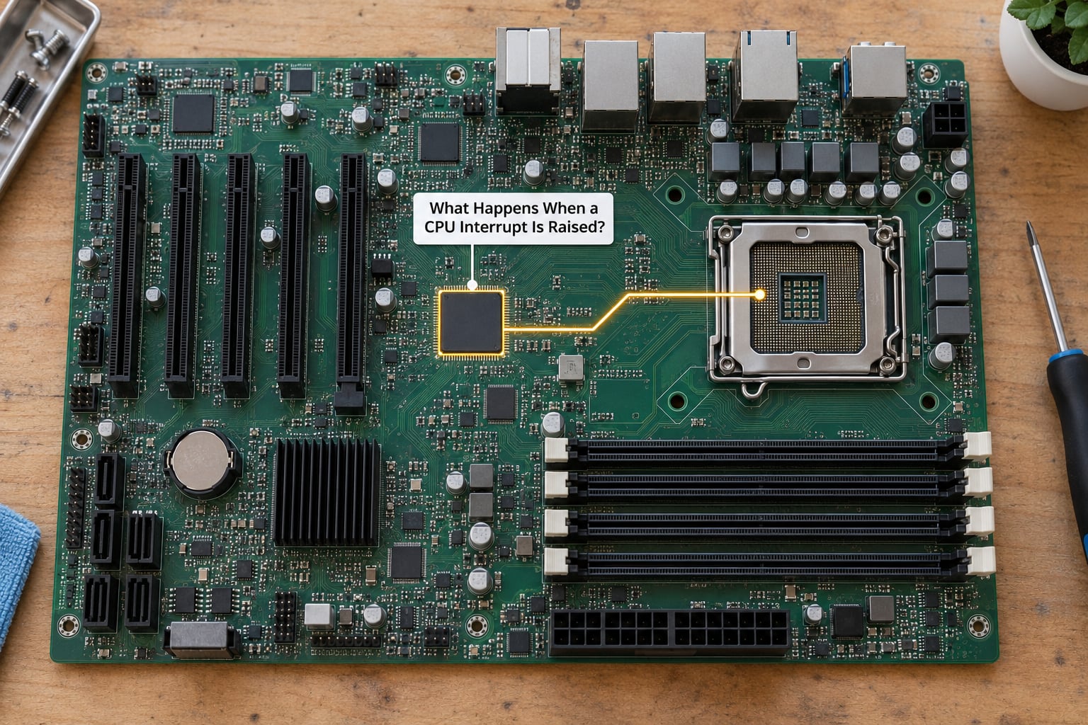 What Happens When a CPU Interrupt Is Raised?