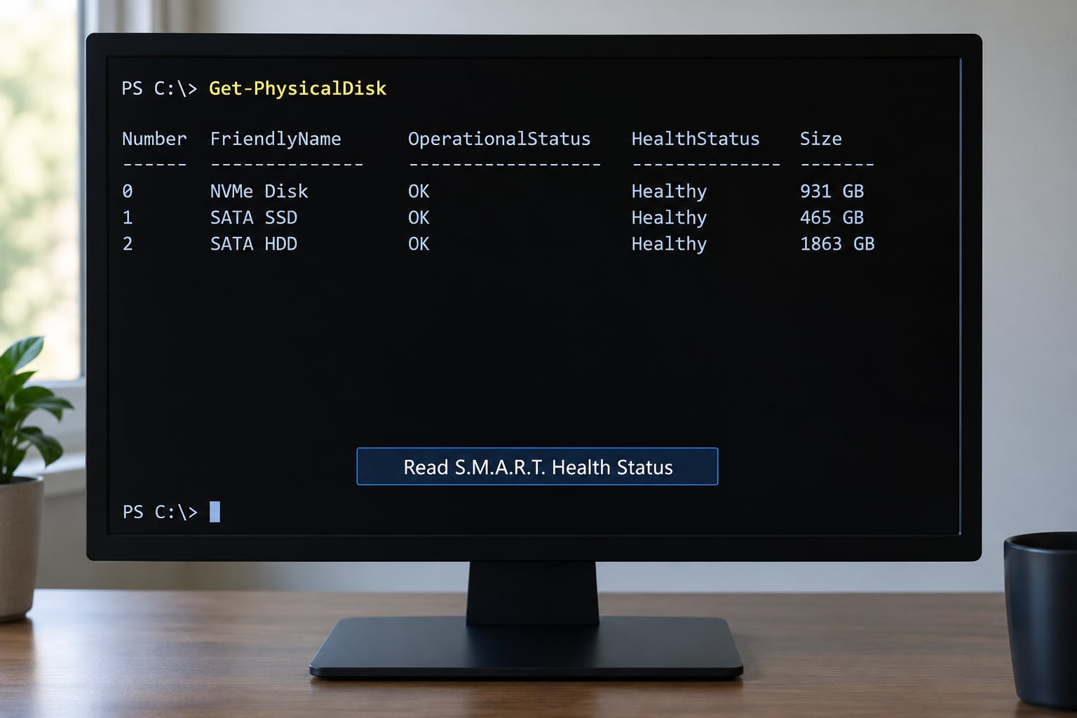 Read S.M.A.R.T. Health Status