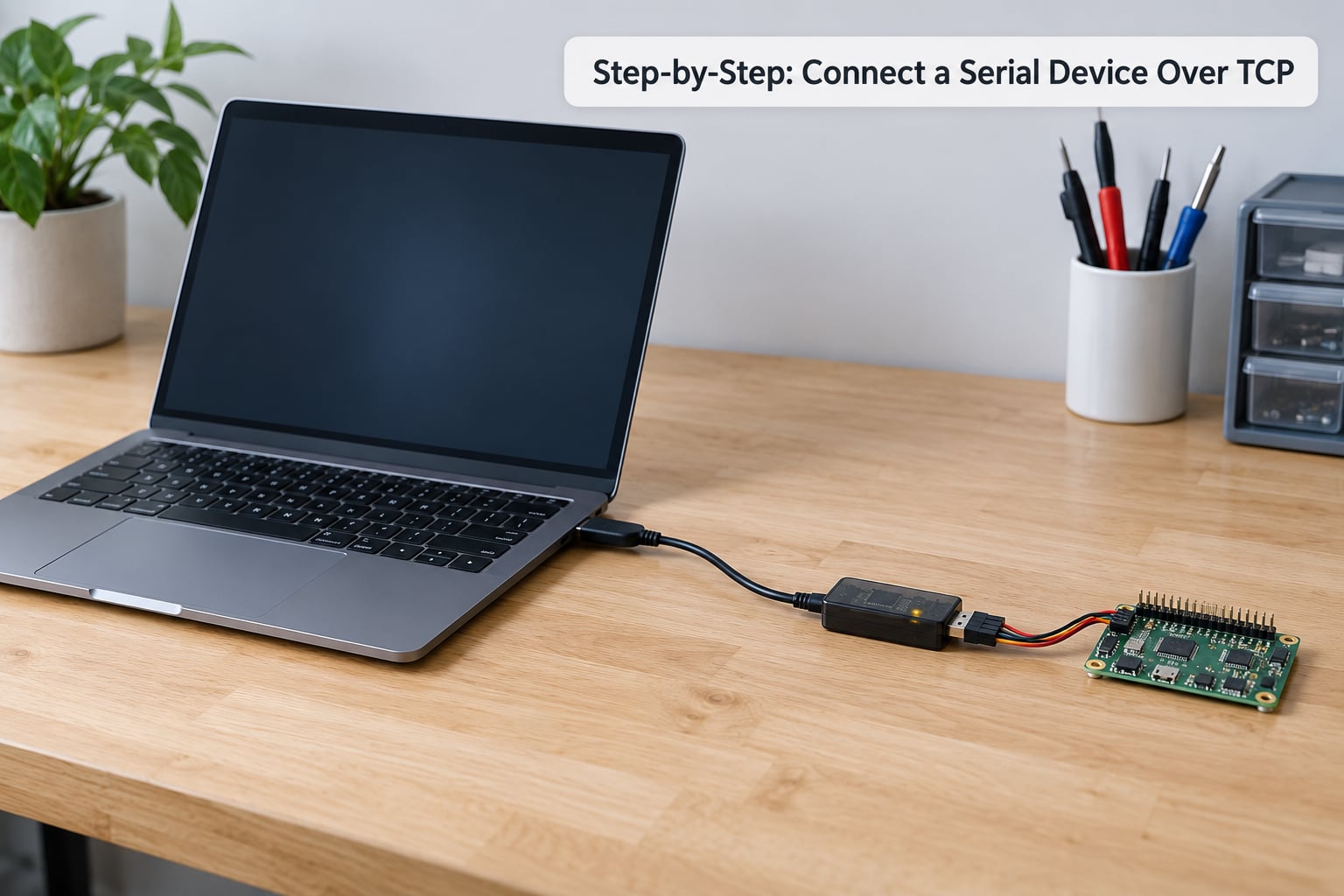 Step-by-Step: Connect a Serial Device Over TCP