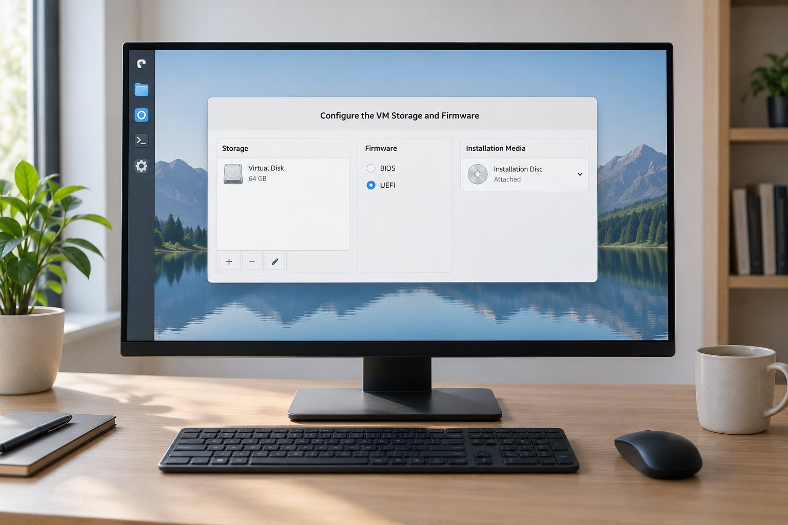 Configure the VM Storage and Firmware