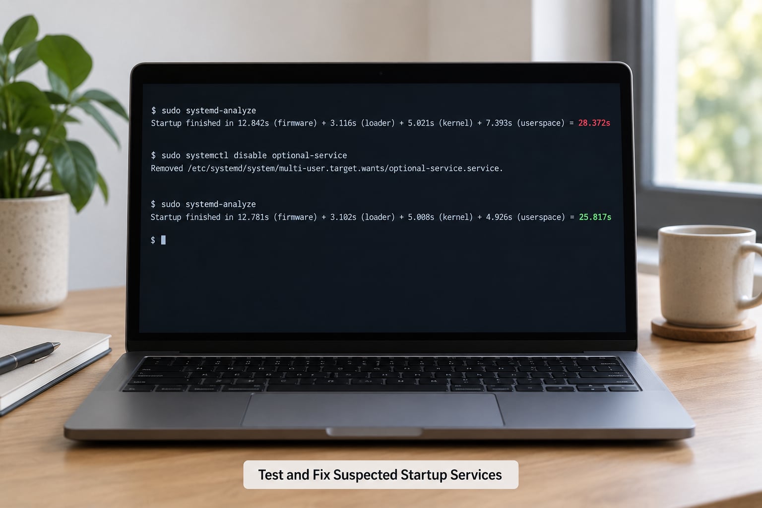 Test and Fix Suspected Startup Services