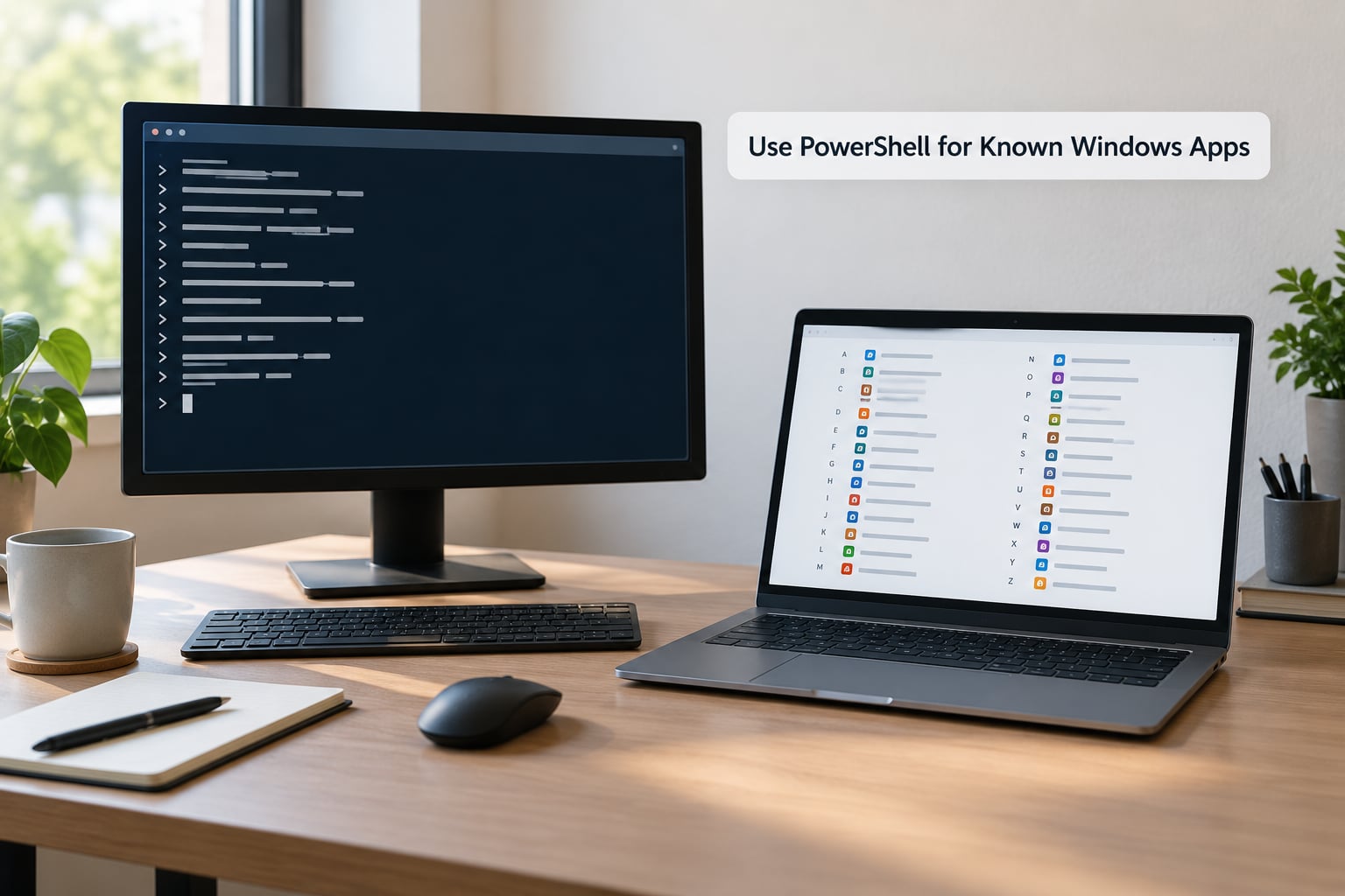 Use PowerShell for Known Windows Apps