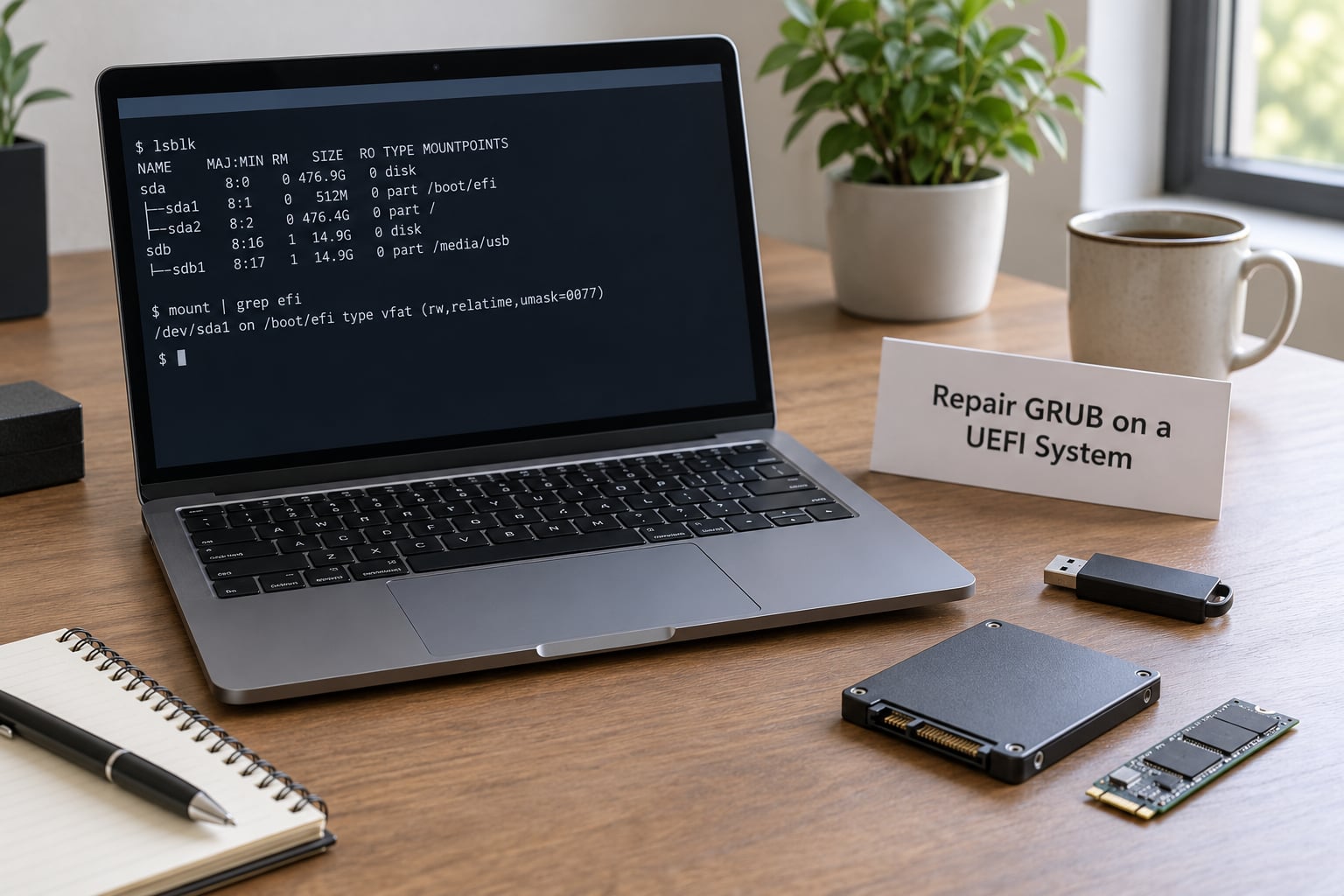 Repair GRUB on a UEFI System