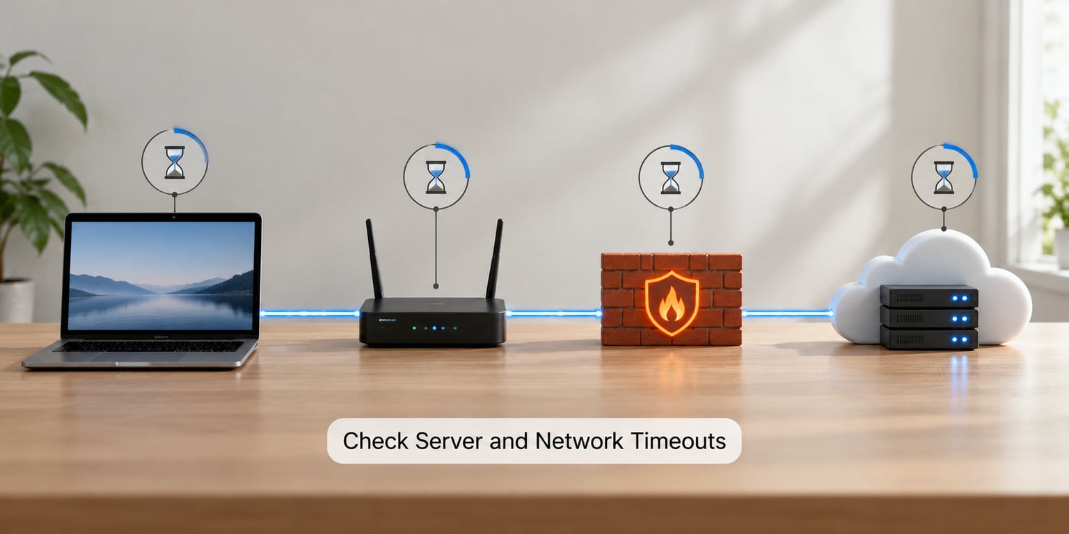 Check Server and Network Timeouts