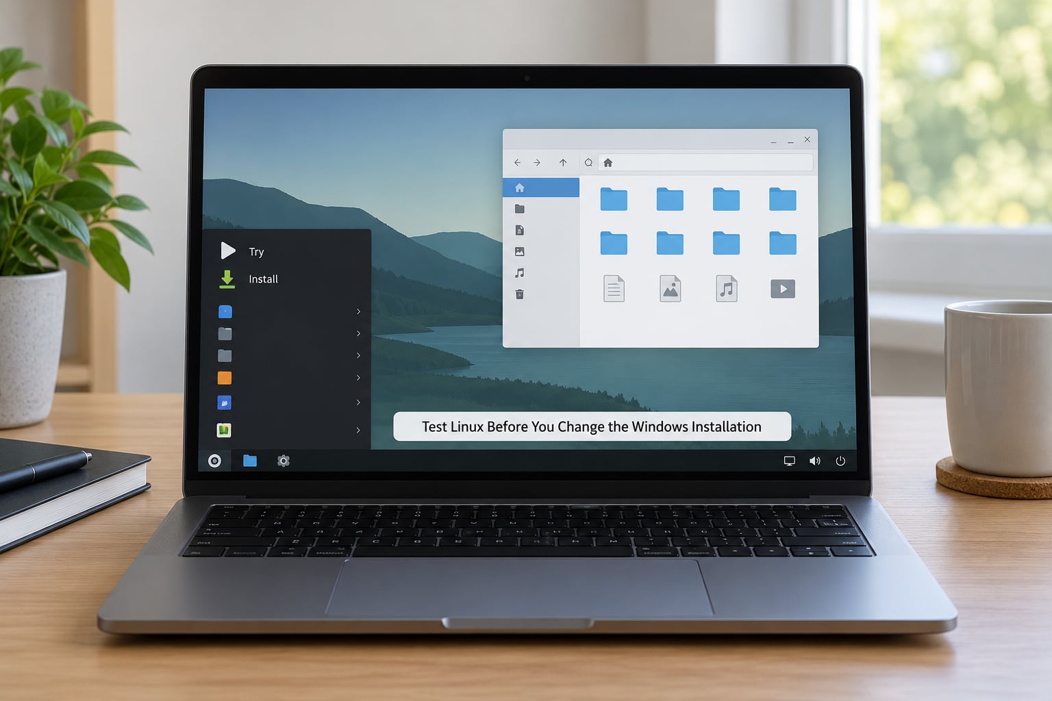 Test Linux Before You Change the Windows Installation