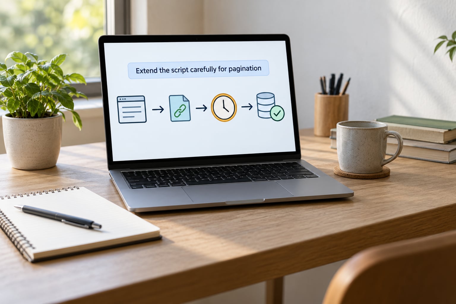 Extend the script carefully for pagination