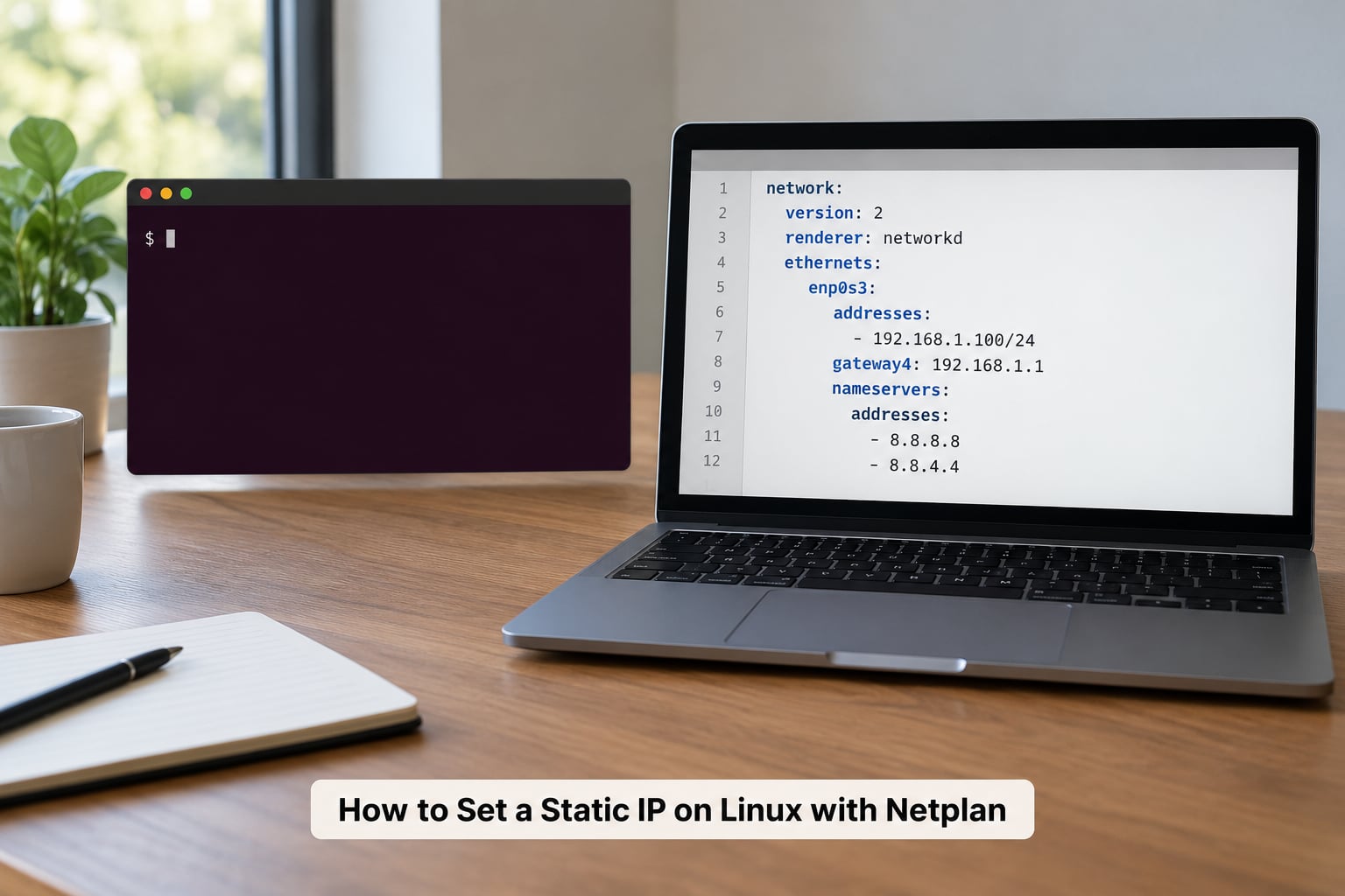 How to Set a Static IP on Linux with Netplan