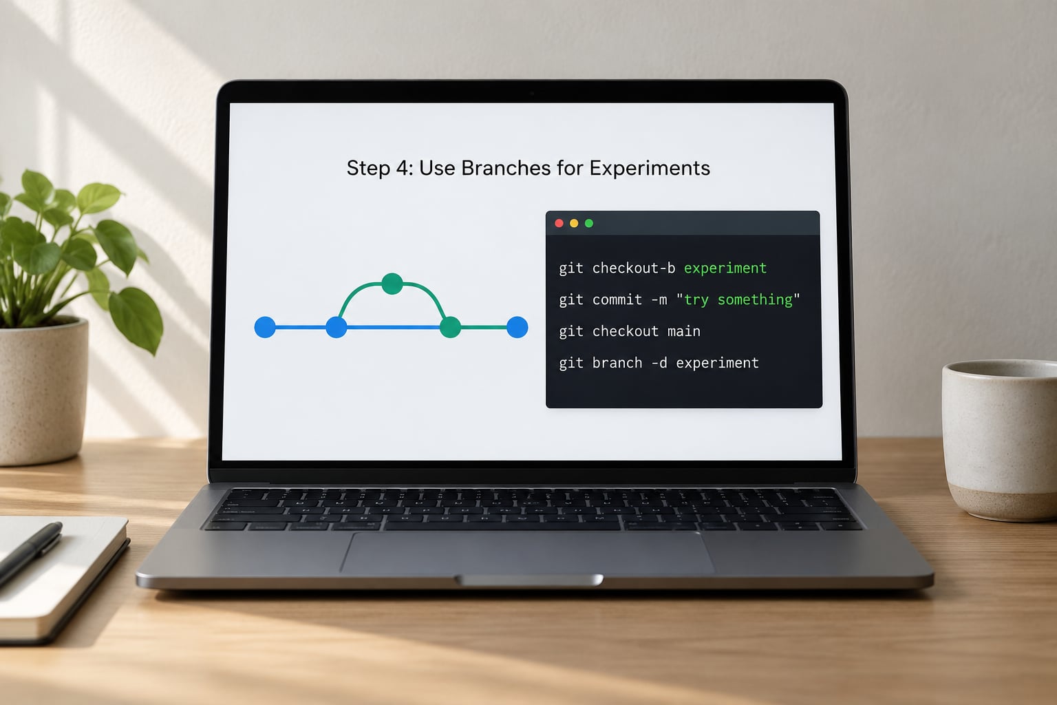 Step 4: Use Branches for Experiments