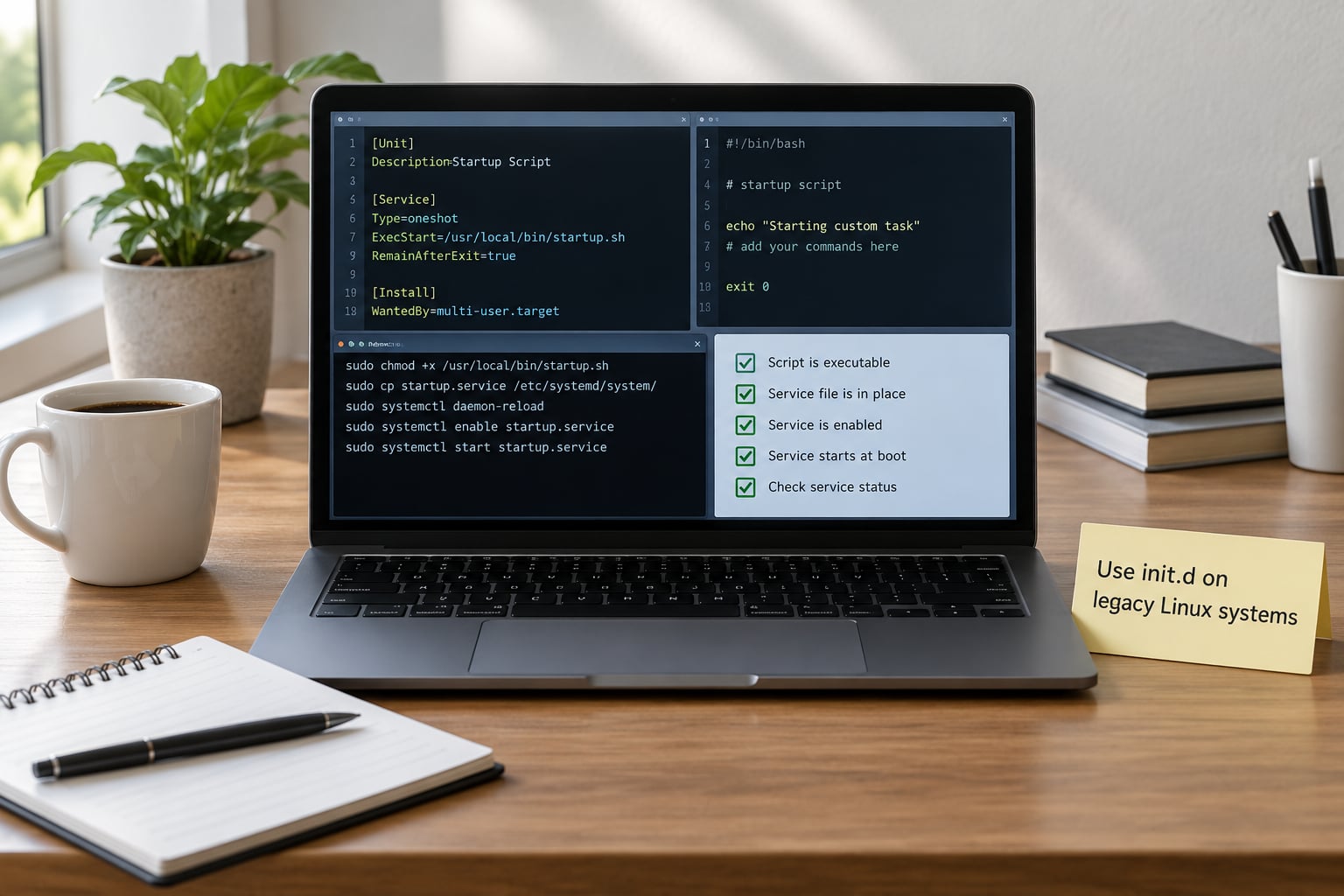 Use init.d on legacy Linux systems
