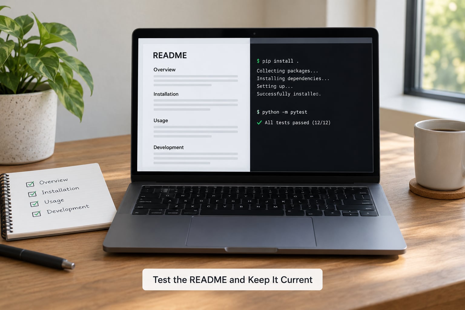 Test the README and Keep It Current
