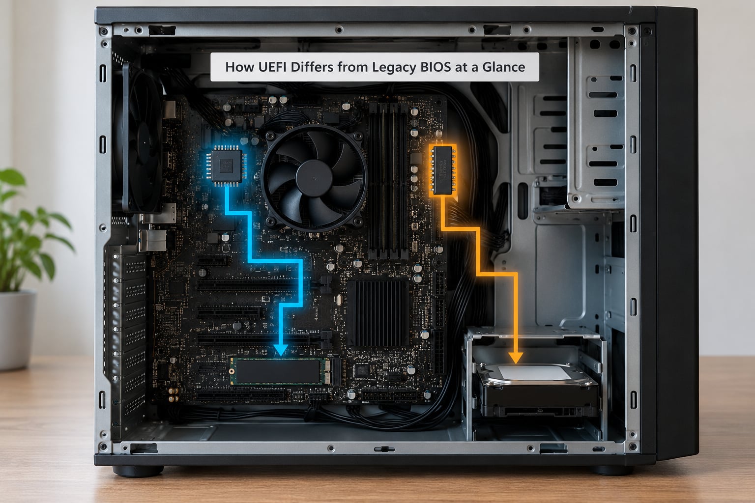 How UEFI Differs from Legacy BIOS at a Glance