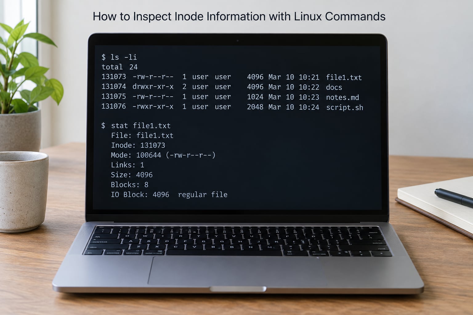 How to Inspect Inode Information with Linux Commands