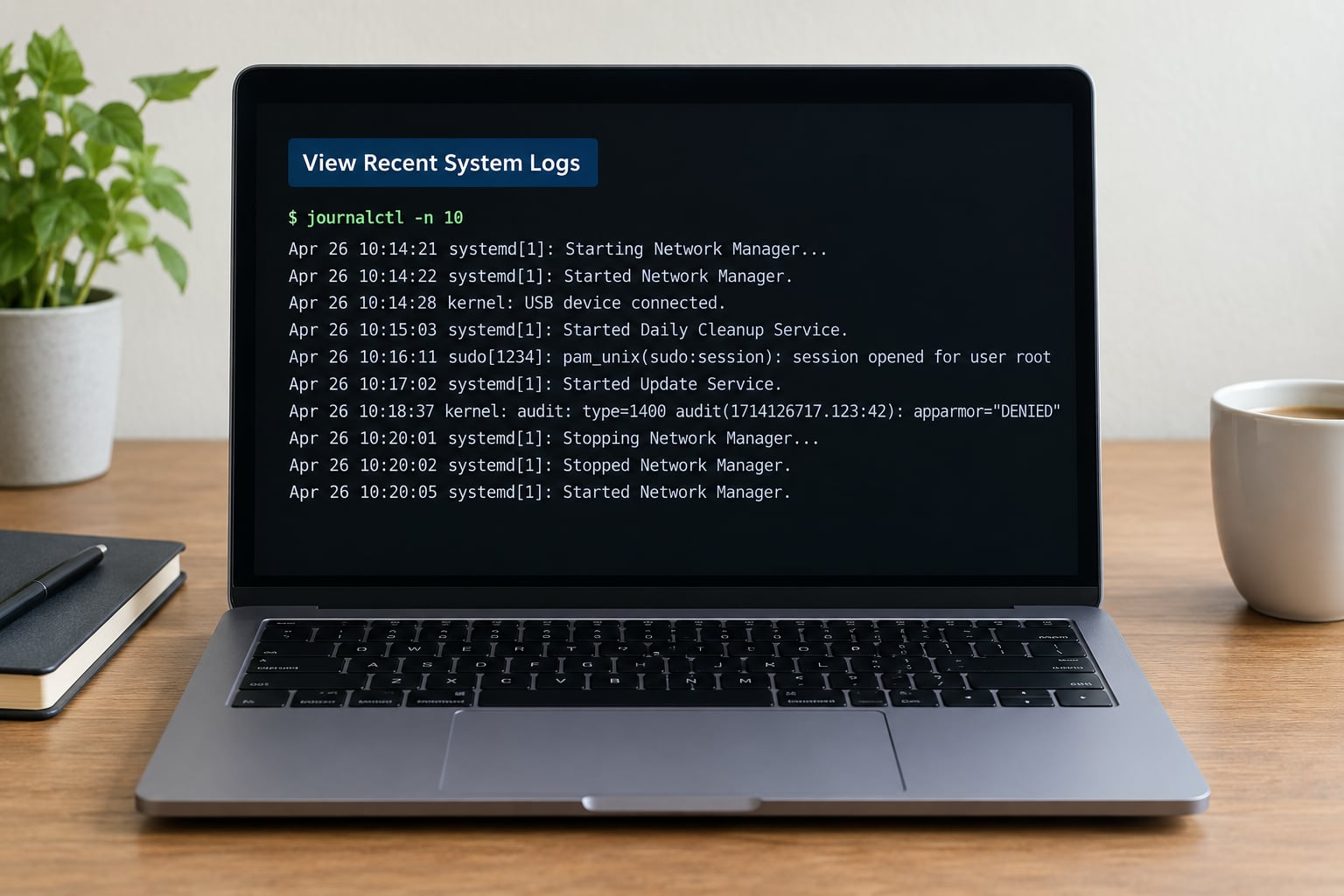 View Recent System Logs