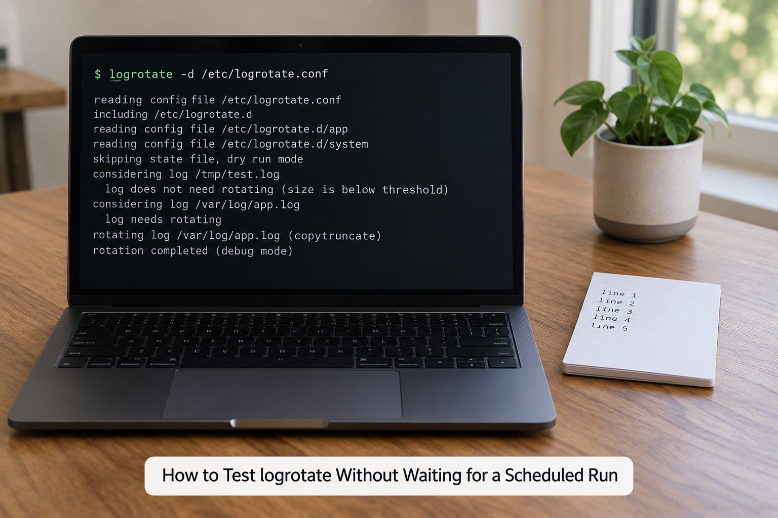 How to Test logrotate Without Waiting for a Scheduled Run