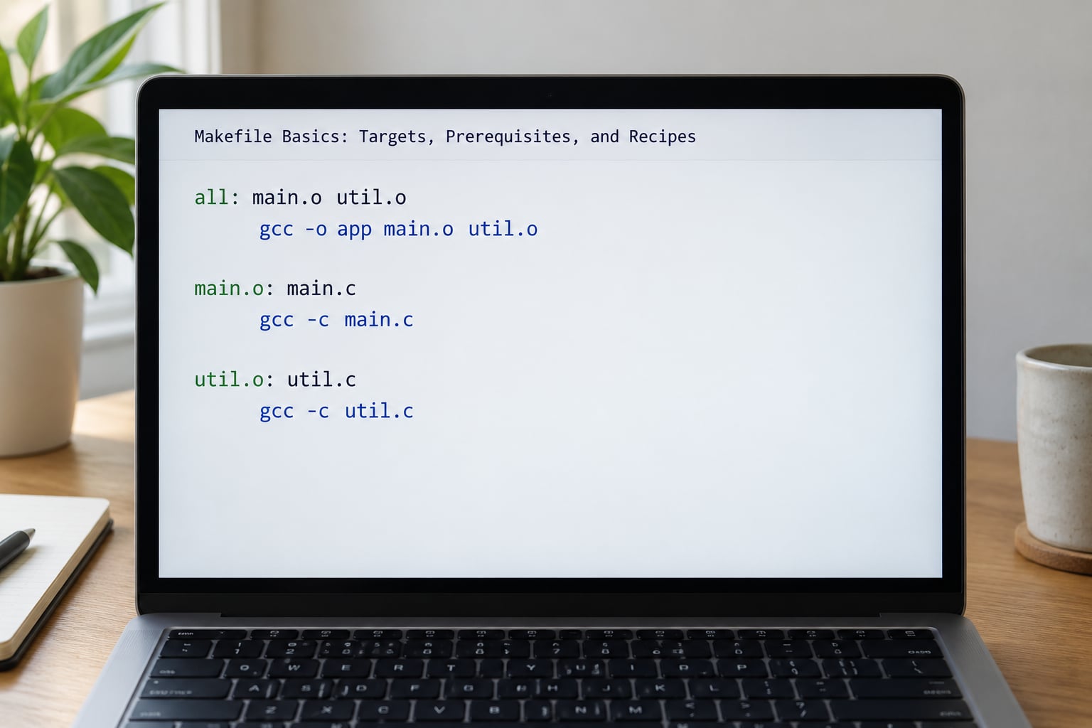 Makefile Basics: Targets, Prerequisites, and Recipes