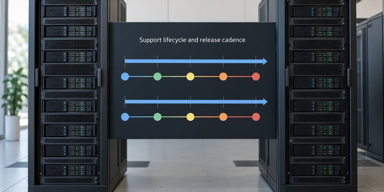 Support lifecycle and release cadence