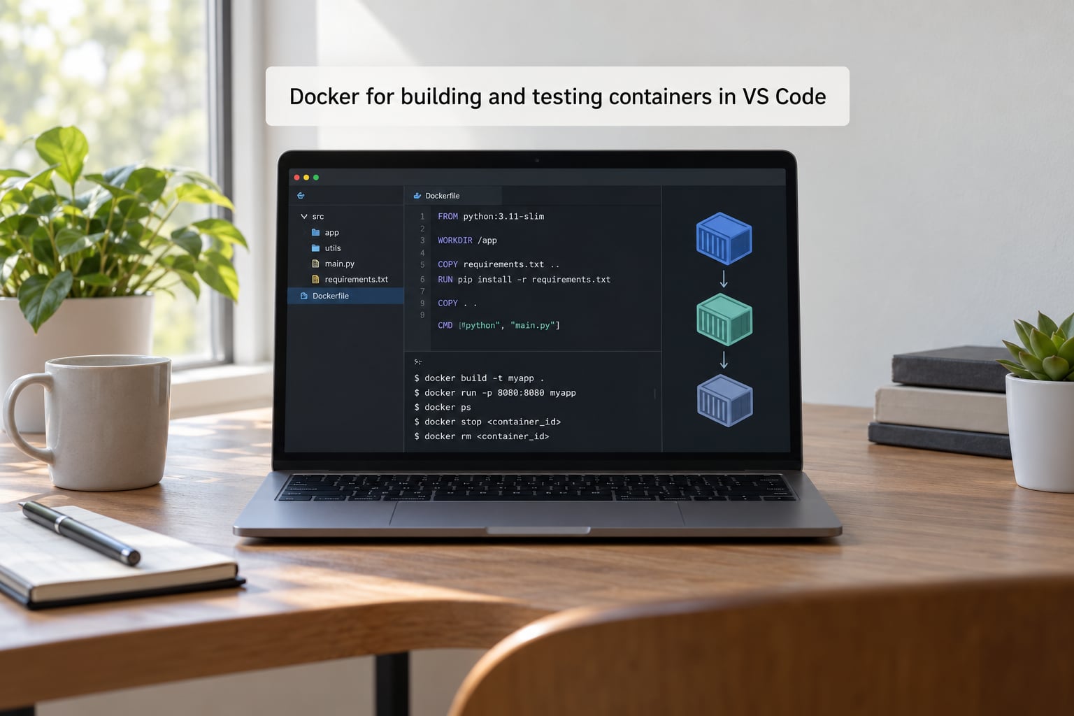 Docker for building and testing containers in VS Code