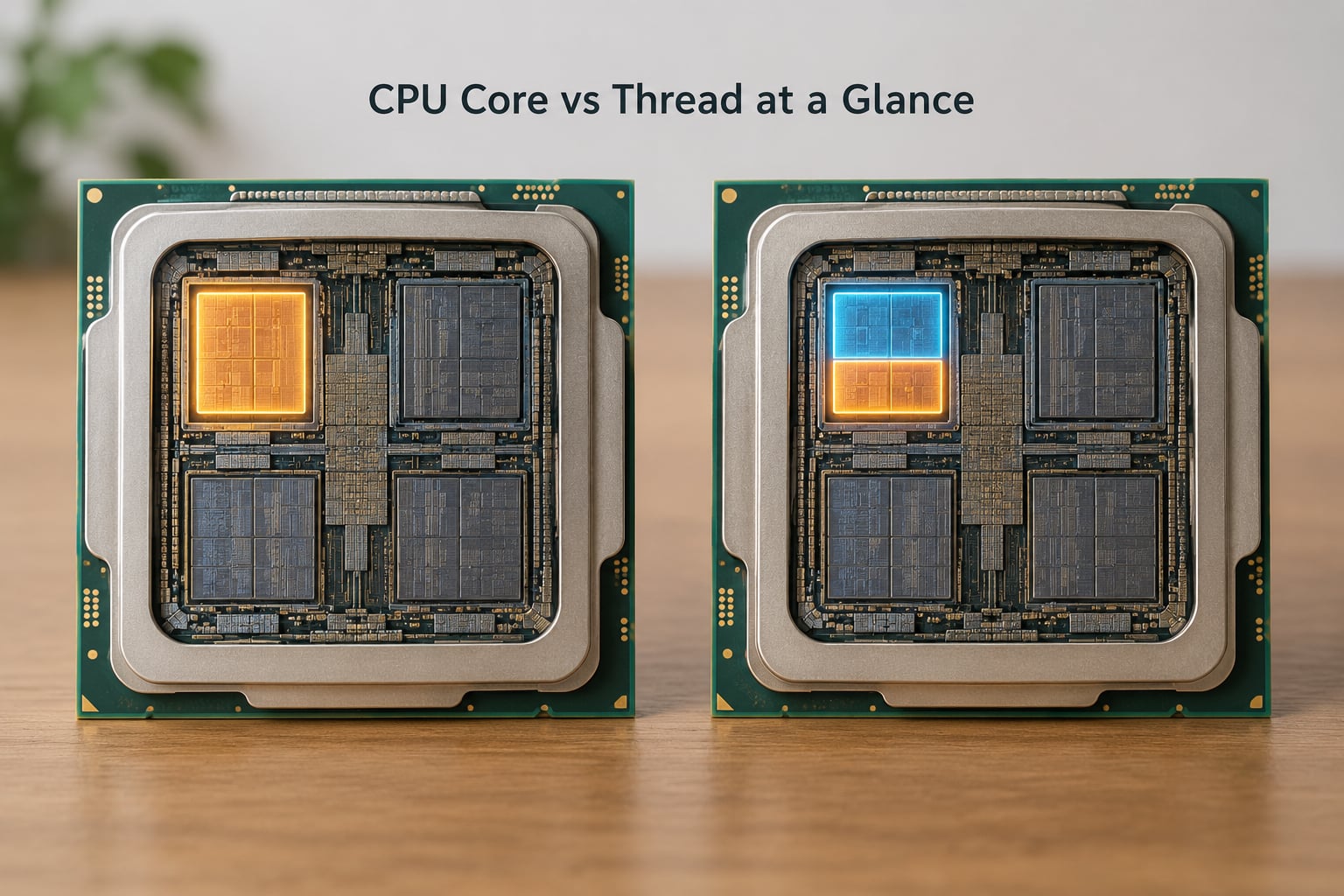 CPU Core vs Thread at a Glance