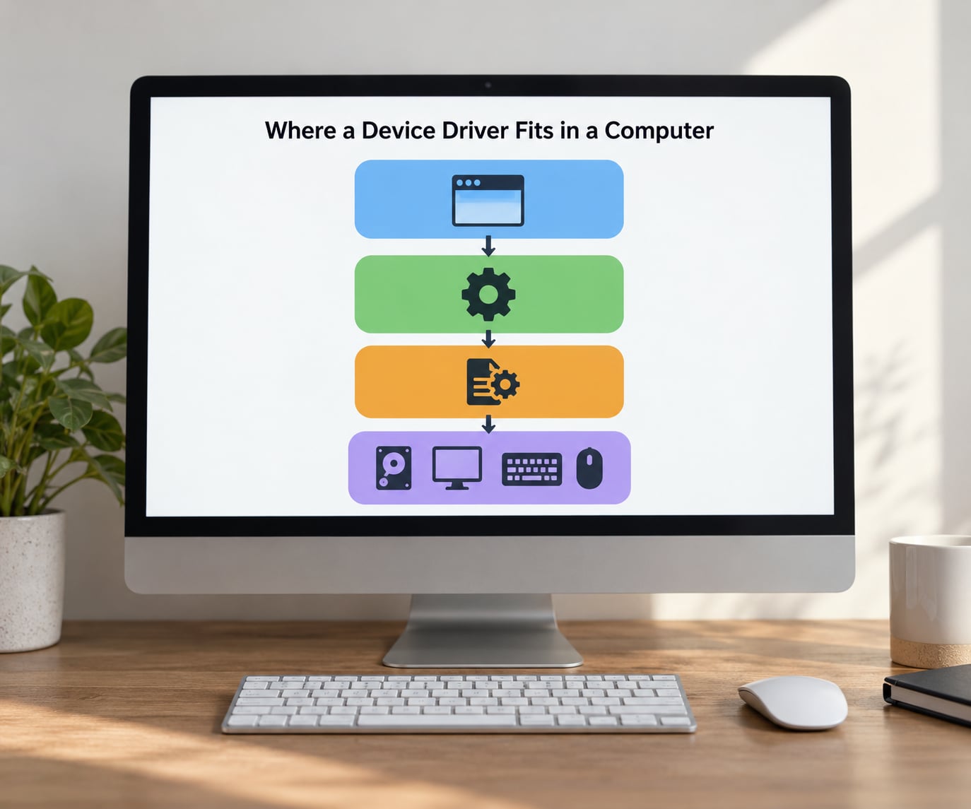 Where a Device Driver Fits in a Computer