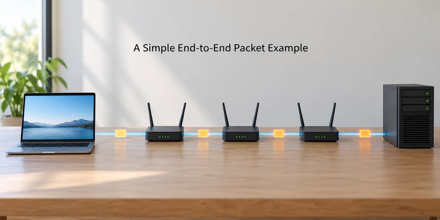 A Simple End-to-End Packet Example