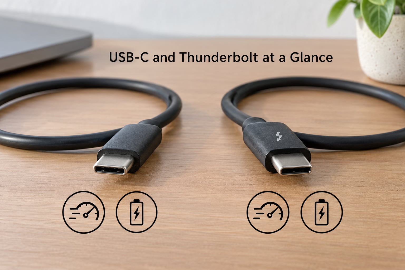 USB-C and Thunderbolt at a Glance